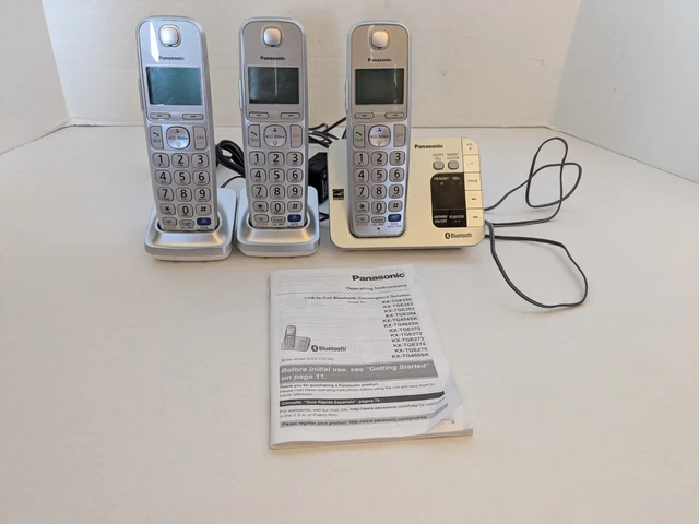 Panasonic KX TGJ423EB - Telefono Digitale Cordless Trio Con Segreteria E Blocco Chiamate Indesiderate