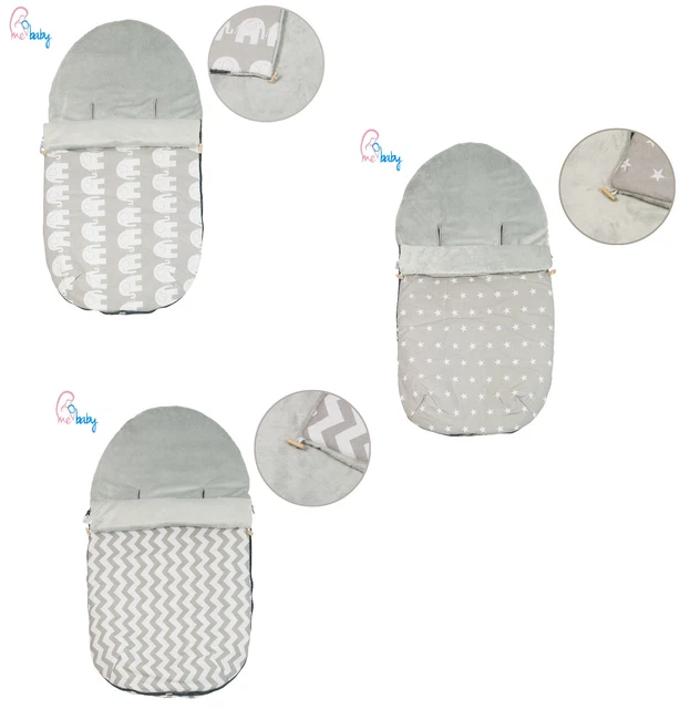 Neu grau Universal Fußmuff gemütliche Zehen Sitzbezug für Buggy Kinderwagen Kinderwagen
