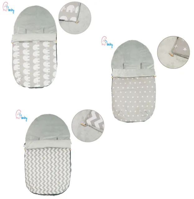 New Grey Universal Footmuff Cosy Toes Seat Liner for Buggy Stroller Pushchair