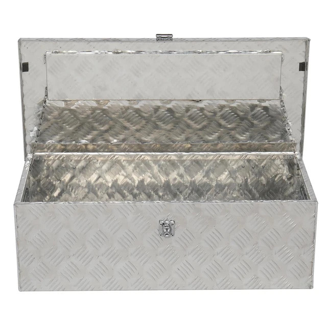 30" Camper Tool Box W/Lock Pickup Underbody Truck Bed ATV Trailer Storage Silver