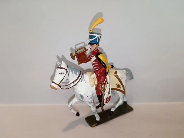 Figurine Starlux 1/32 9e Hussard – Premier Empire, Customisée Et Repeinte (très Bon état)