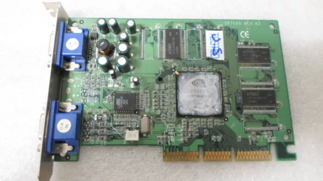 NVidia SP7100 Rev: K2 GeForce4 MX440 SE 064A4NV72A64MB AGP VGA Video Card 3