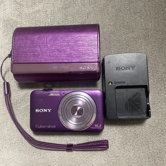 SONY CYBER-SHOT DSC-WX30 Purple Digital Camera Used Tested