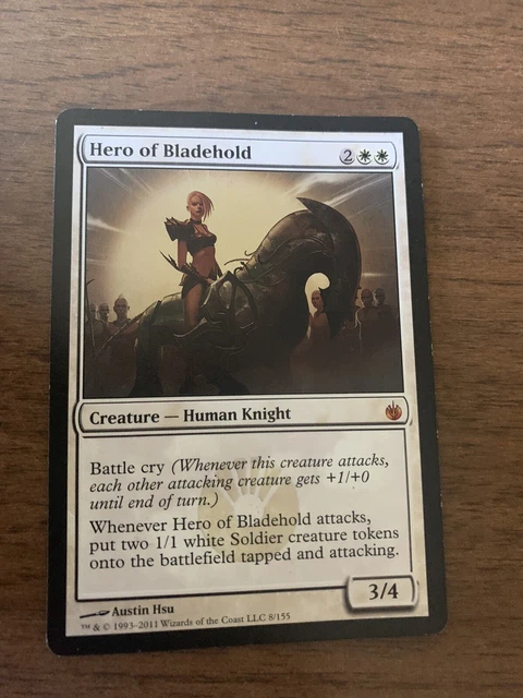 MTG Hero of Bladehold Mirrodin Besieged 8/155 Regular Mythic