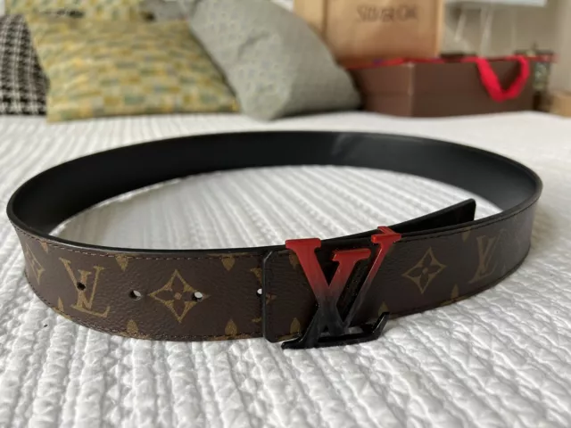 LOUIS VUITTON BELT Pre-Owned Brown Size 100/40 M9608 24k Gold Plated Buckle  $449.00 - PicClick