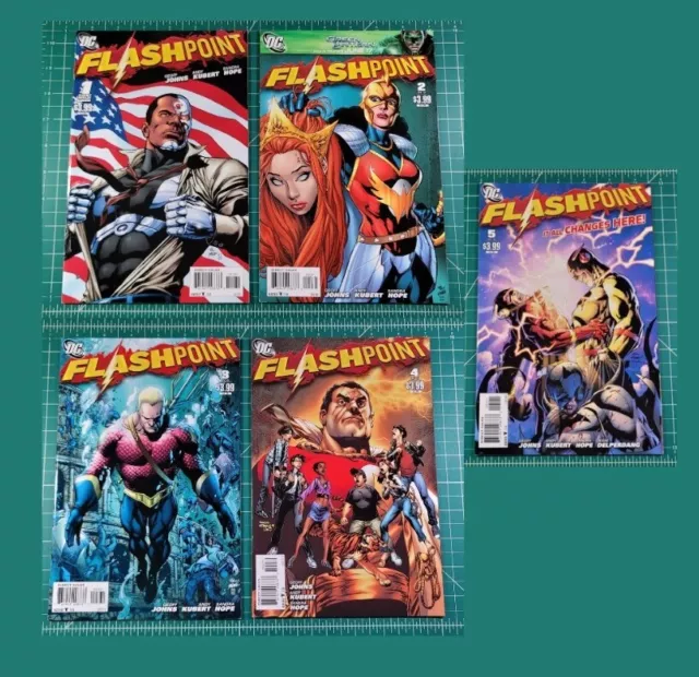 Flashpoint #1-5 (2011) Reis/Perez Variant Set 1st Thomas Wayne Batman DC Comics