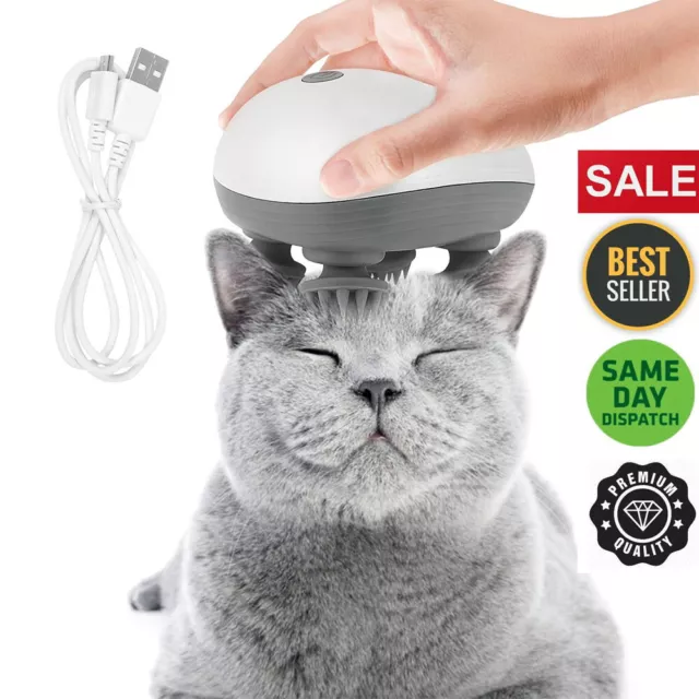 Smart Electric Pet Cat Massager Relax Shoulder Deep Tissue Head Scalp Massager