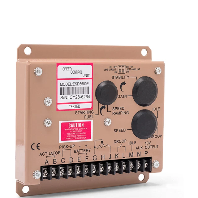 ESD5500E Series Speed Governor ADC120 12V Actuator MSP6729 Magnetic Speed Sensor