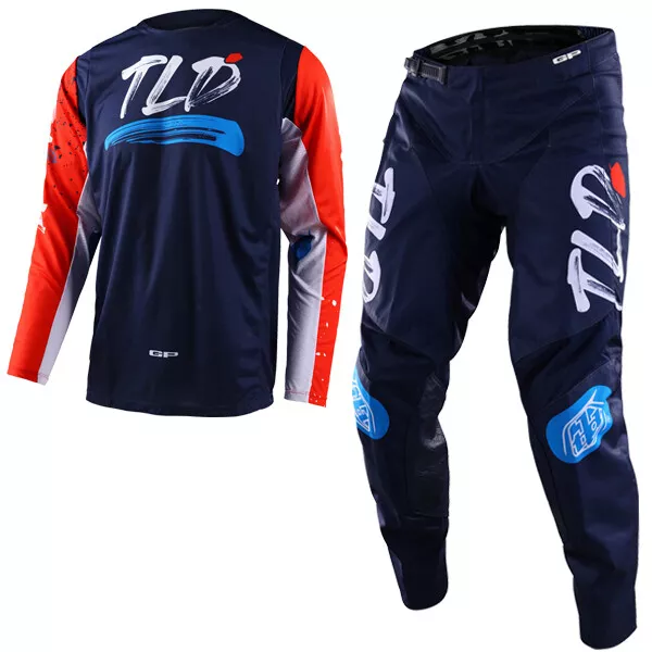 Troy Lee Designs TLD GP PRO Partical  Mocross Race Kit Gear Navy Orange Adult