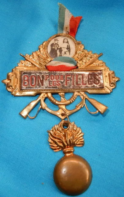 Ww1 French Bonne Pour Les Filles Conscrits Badge Conscripts Good For Girls