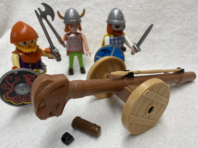 PLAYMOBIL 3153 VIKING Warriors avec Battering Ram - comme neuf dans sa