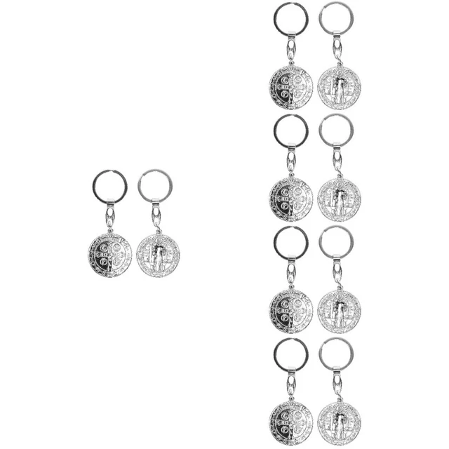 10 Stk Metall Schlüsselanhänger Schlüssel Metallhandwerk Pro Geldbörse Tasche