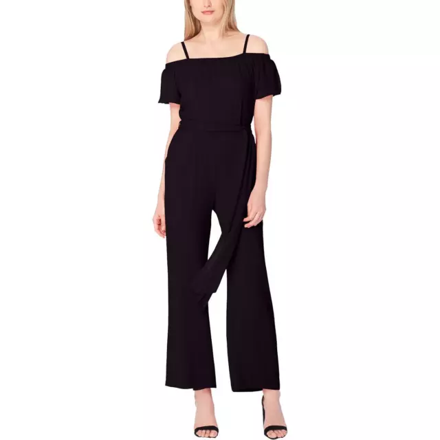 Tahari ASL Womens Wide Leg Off The Shoulder Jumpsuit BHFO 5374