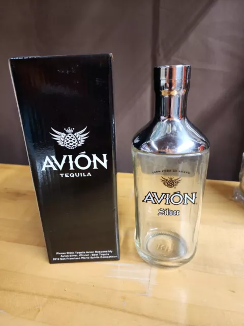 Avion Tequila Ultra Premium Glass & Stainless Steel Cocktail Shaker New in Box