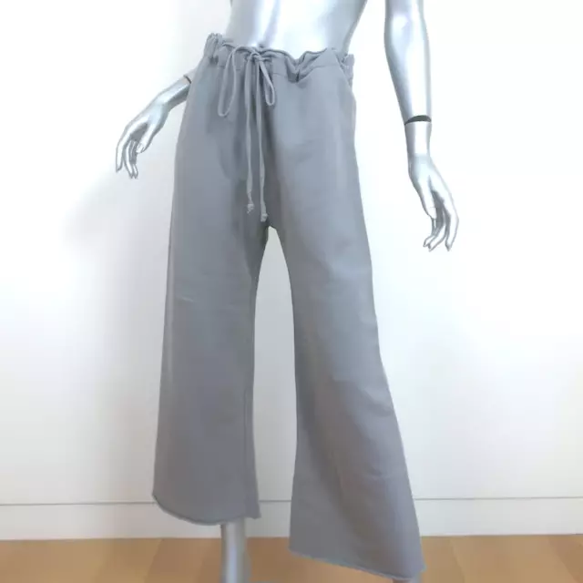 Nili Lotan Kiki Cropped Sweatpants Light Gray Size Medium 2