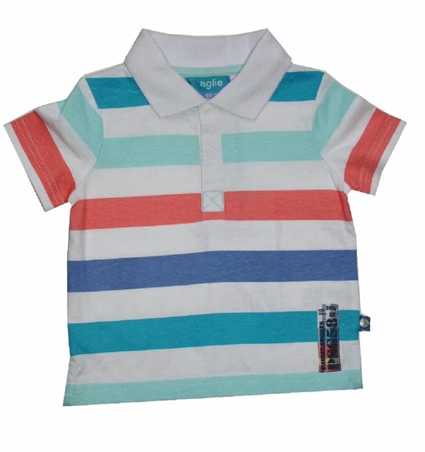 T-Shirt a Righe Tgl 68 74 80 86 per Ragazzi Di Paglie