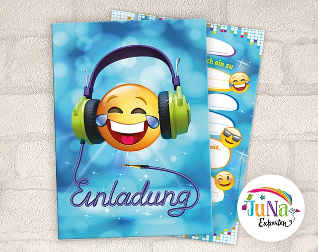 12 Einladungskarten 7. Geburtstag - Bausteine Design Für Jungen