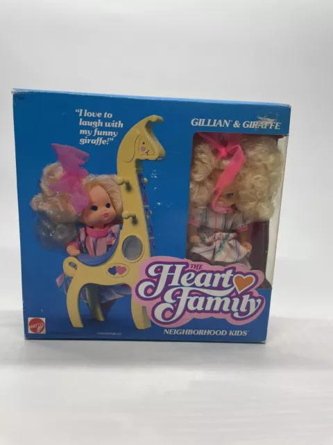 Barbie 1988 The Heart Family GILLIAN & GIRAFFE made in China NRFB