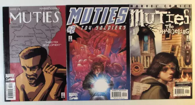 Muties Lot of 3 #1,2,3 Marvel Comics (2002) 1st Print Comic Books