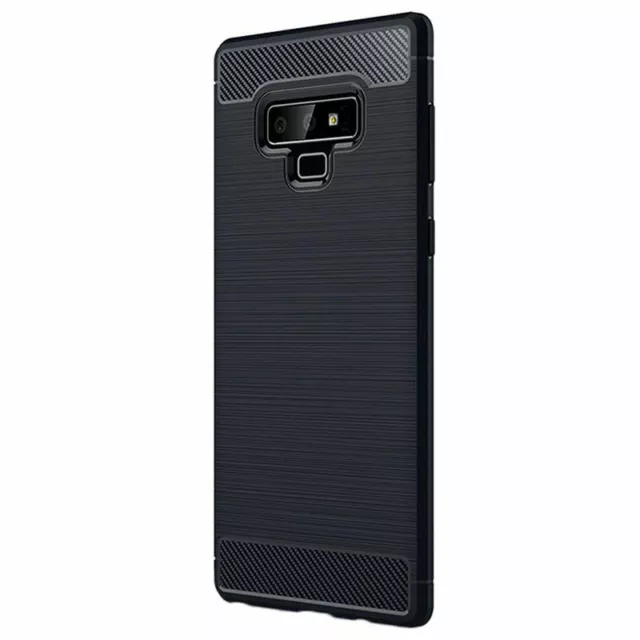 Étui Antichocs Pour Samsung GALAXY NOTE 9 Carbone Fibre Effet Coque