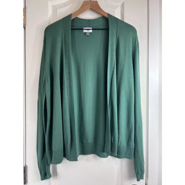 Old Navy Women's Cardigan Sweater Open Front Lightweight Green Size XL