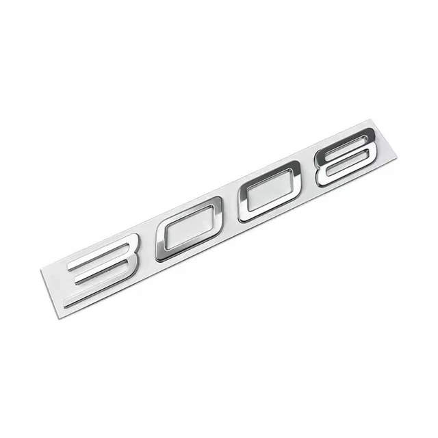 Badge Emblème Arrière Peugeot Original 98075845VD - Pour 208, 308, 3008, Neuf
