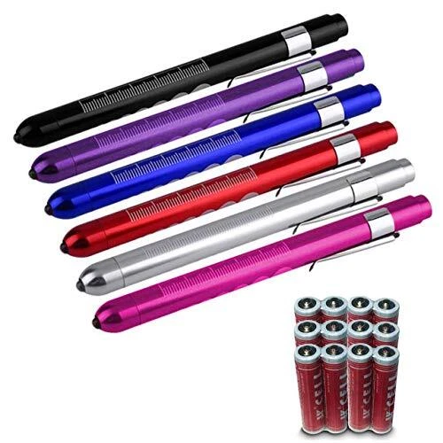 PenlightPro 6 Pcs LED Medical Pen Light with BatteriesPen Light Essential EMT...