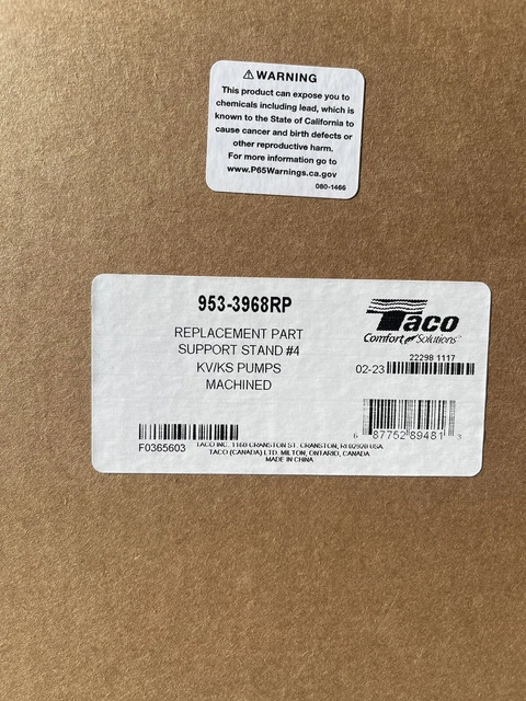 Taco Support Stand KV/KS Pumps