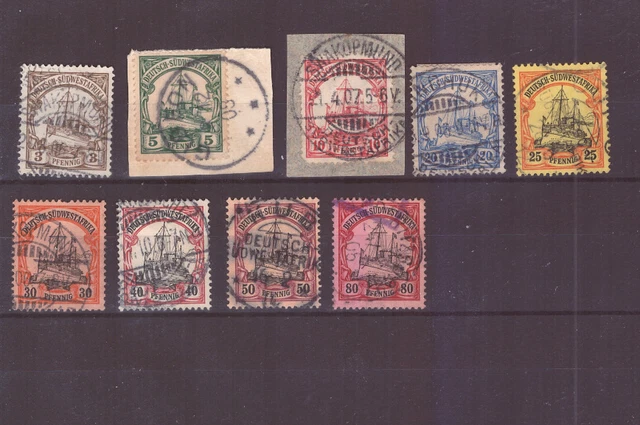 Kolonie Südwestafrika  Lot aus Mi Nr 11 / 23