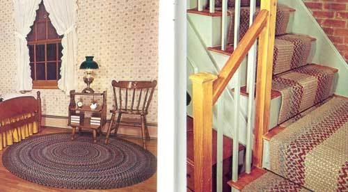 Hermoso folleto de trenzado: tanta información para hacer alfombras trenzadas, corredor de escaleras +