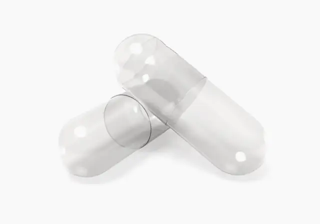 Taille #0 Rechargeable Transparent Vide Gélatine Pill Capsules Casher Halal 2000