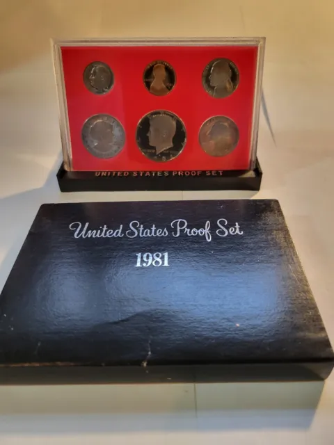 1981-S United States US Proof Set 6-Coin Set San Francisco Mint