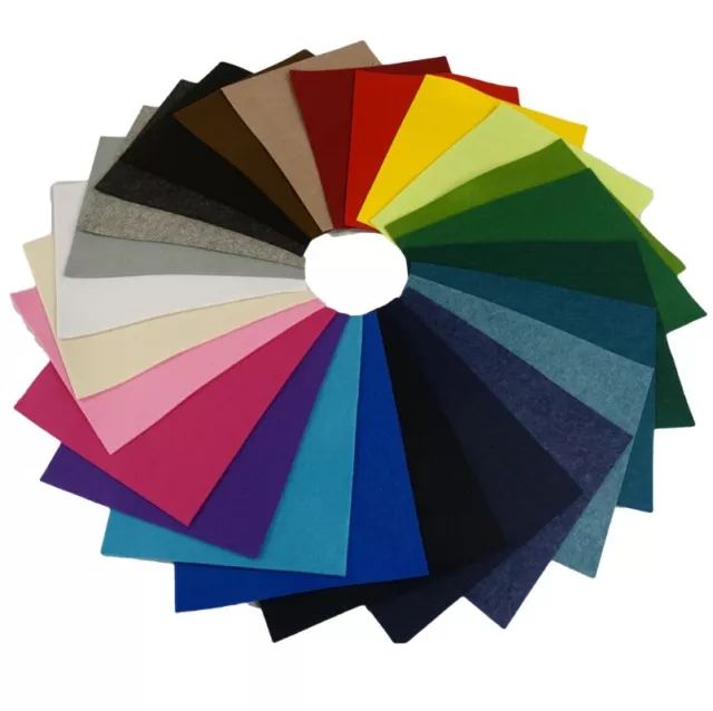 Felt Fabric Material Craft Plain Colours Polyester 102cm Wide