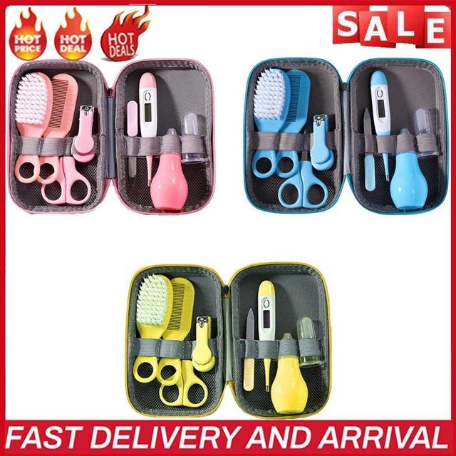 8Pcs Nail Scissors File Hair Comb Set Baby Grooming Kit Healthcare Kit