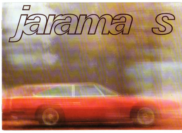 Lamborghini Jarama S 400 GT 2+2 1972-76 UK Market Multilingual Sales Brochure