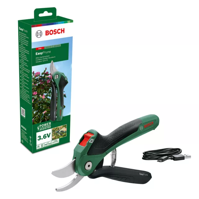 Bosch Cordless Garden Secateurs Pruning  Shears Scissors Plant Branch EasyPrune