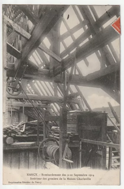 NANCY - Meurthe & Moselle - CPA 54 - Bombardements Guerre - Maison Charleville