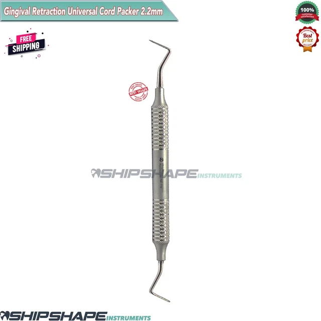 GINGIVAL CORD PACKER 2.2mm Serrated Retraction Cord Sulcus Dental ...