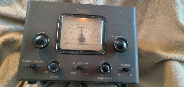 Echophone Commercial EC-1 (Hallicrafers) Short Wave Radio Receiver Vintage WW II