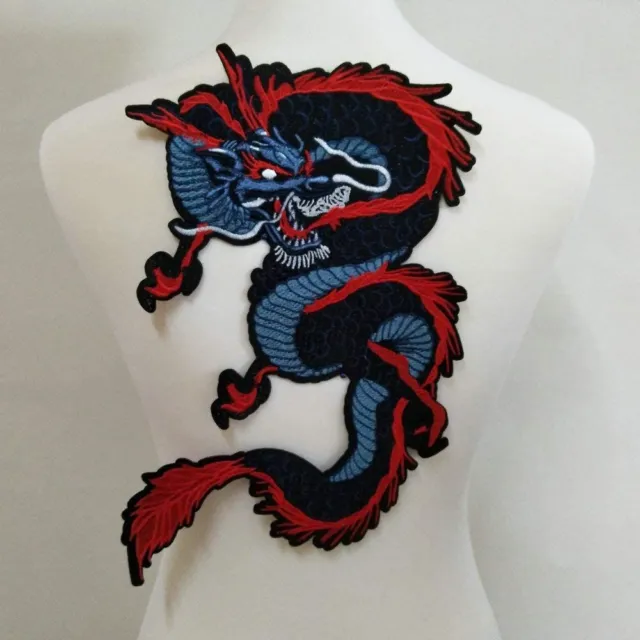 Dragon Embroidered Appliques Patch Iron On Sew On Suitable For DIY Jeans Jackets