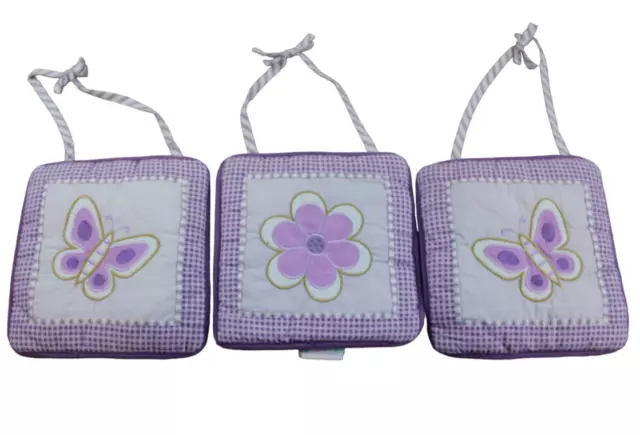 Geenny Lavender Butterfly Purple Nursery Wall Art Decor Hangings Lot Baby Girl