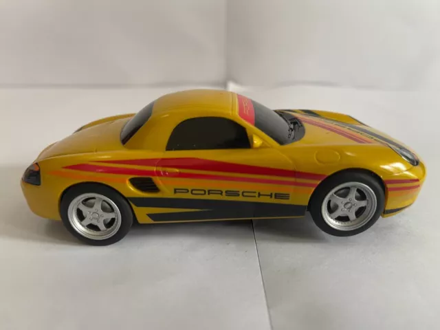 Scalextric C2479D 1/32 Porsche Boxster Slot Car. Digital. Yellow. Saloon