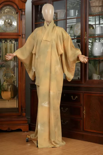 Dear Vanilla Japanese Silk Kimono Women's Robe Gown Authentic Japan Made Vintage