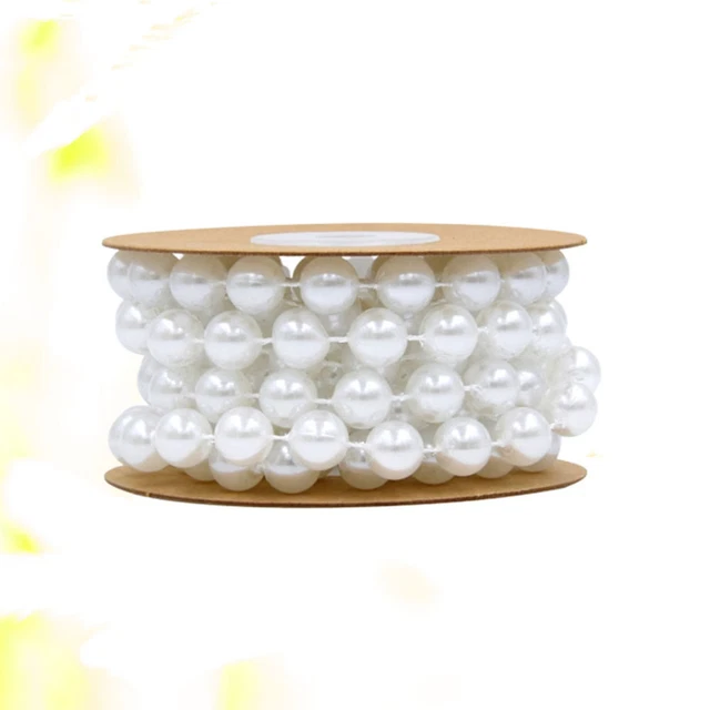 10 MM Faux Pearl Beads White Garland Wedding Decor Pearl Beading 2