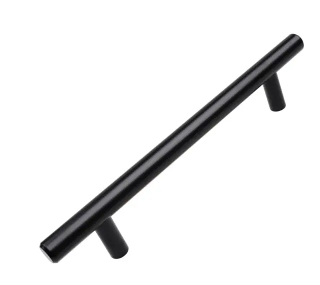 GlideRite 5 in. Matte Black Solid Cabinet Handle Drawer Bar Pulls (20-Pack)