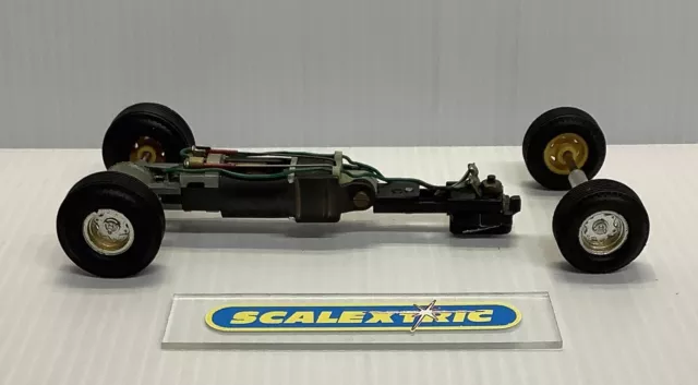 Scalextric Tri-Ang Early C5 C6  "Black" Powersledge Motor & Wheels (Serviced)