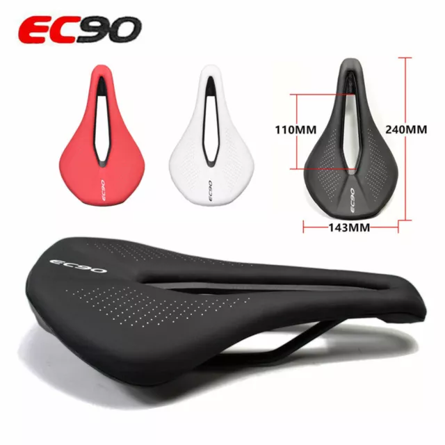 EC90 MTB Road Bike Gel Leather Saddle Seat Carbon Fiber Seatpost Seatpost Clamp