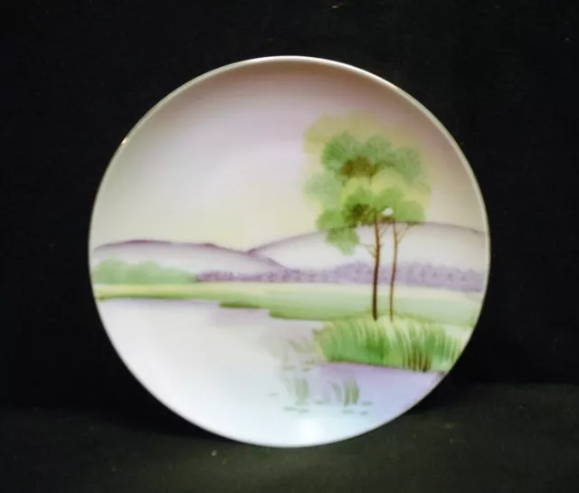 Old Vintage Meito China Hand Painted Bread & Butter Plate Multi-Color Japan b