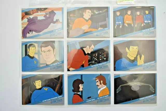 2004 *The Quotable Star Trek Tos Animated* Complete 18 Card Chase Set