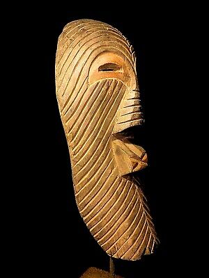Hand Carved Tribal African Art African Wood Mask (Kifwebe) 1400